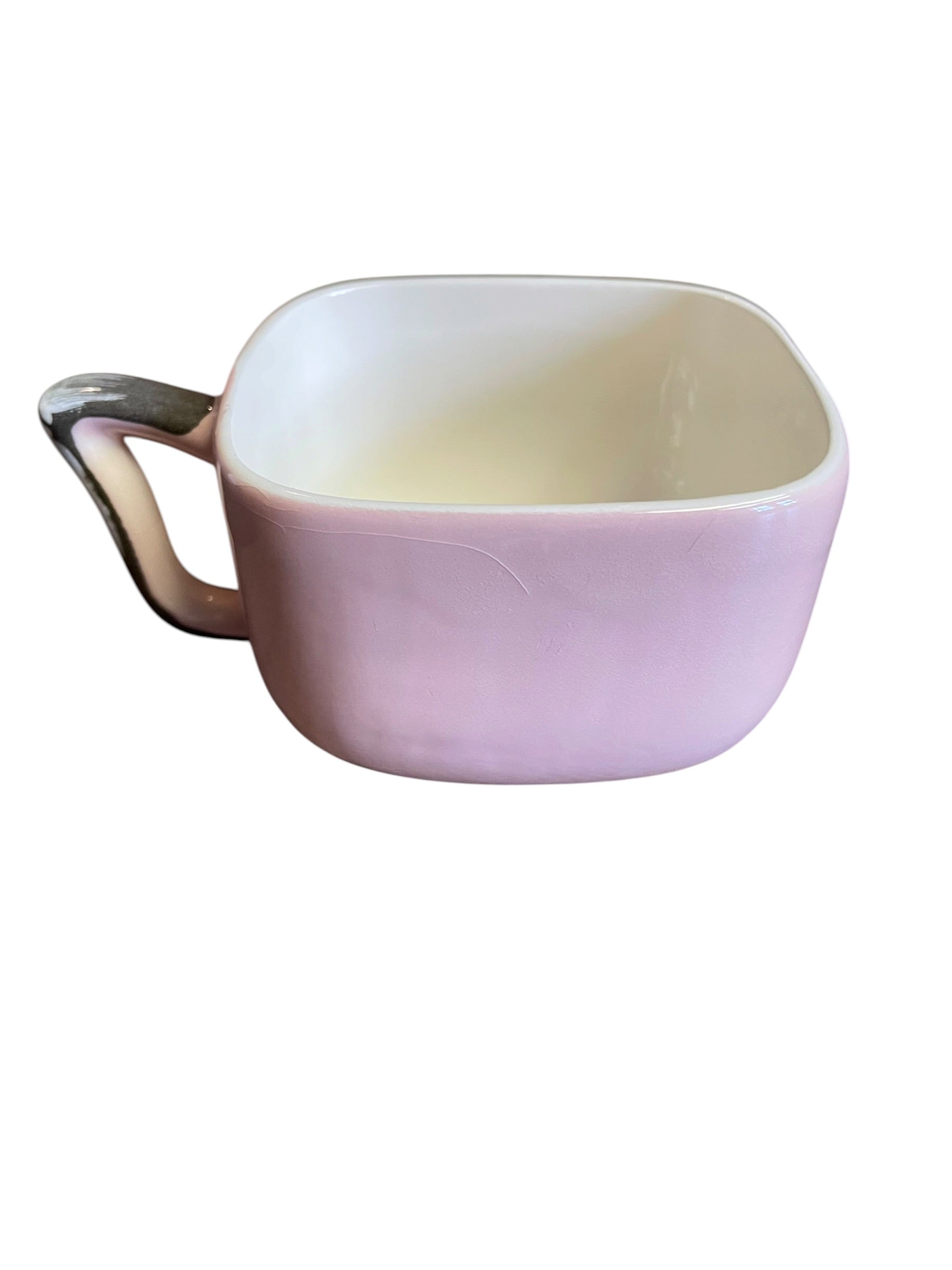 VTG California Pottery Weil Ware 1940s Bambu Pink Teacups (set of 4)