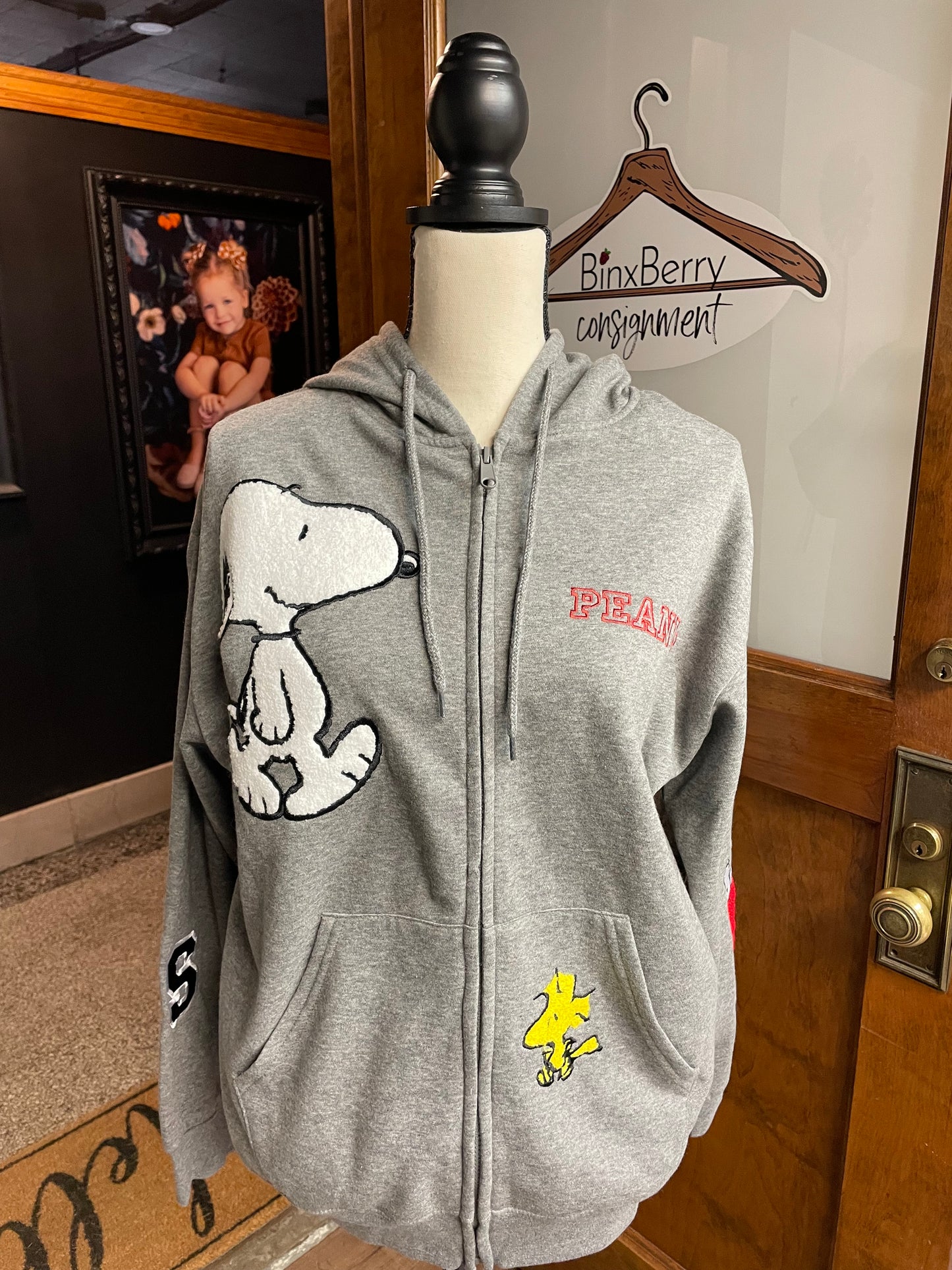 Peanuts Full Zip Hoodie (L)