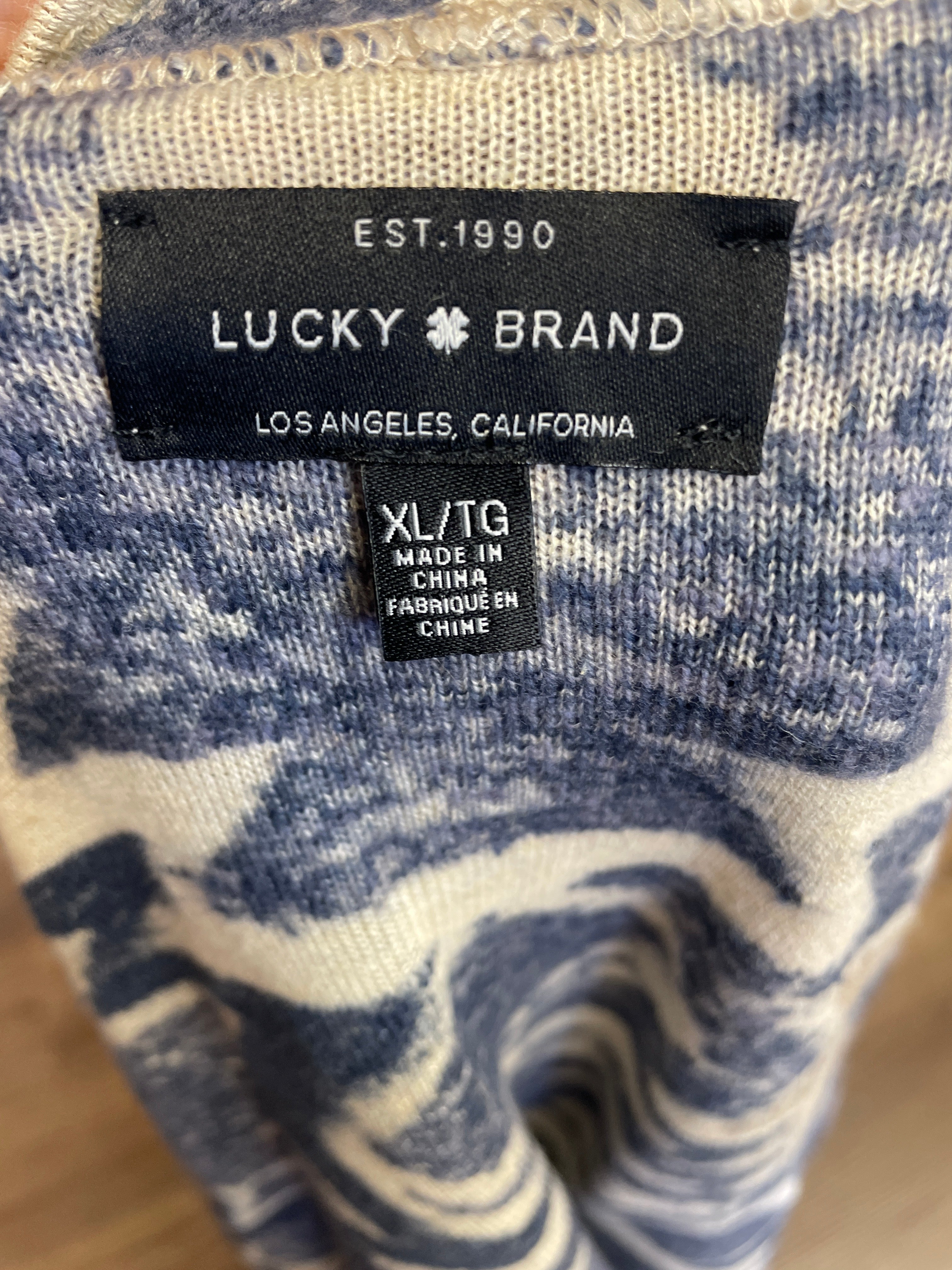 Lucky Brand Aztec Fringe Cardigan (XL)