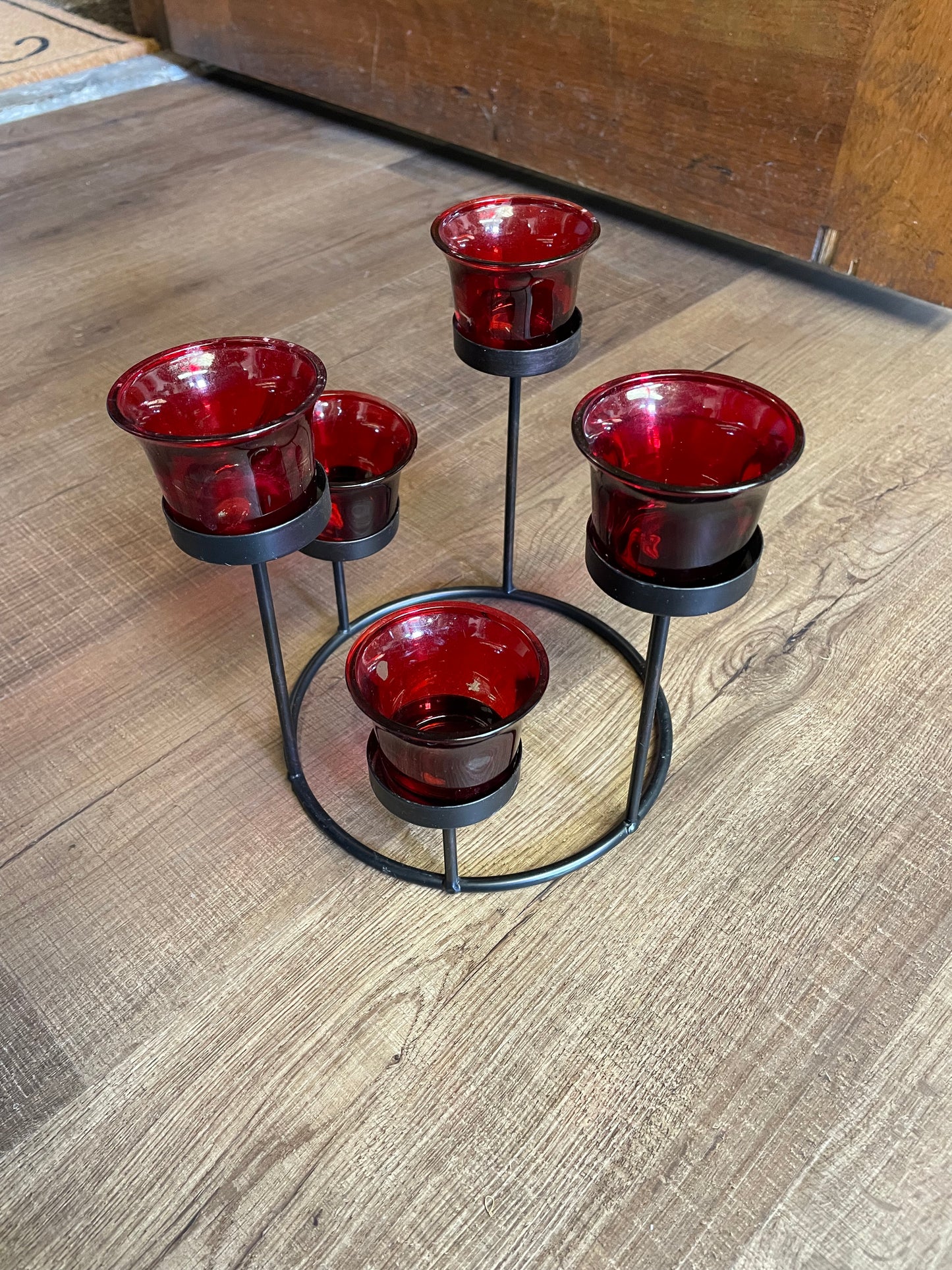 Round Iron Candelabra
