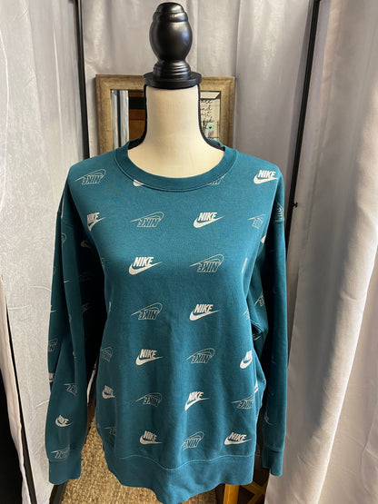 Teal Nike Crew Sweatshirt (L)