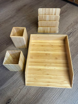 Bamboo Desk Accessory Set