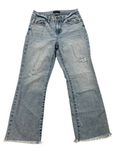 Sincerely Jules Distressed Ankle Jeans with Raw Hem (1)