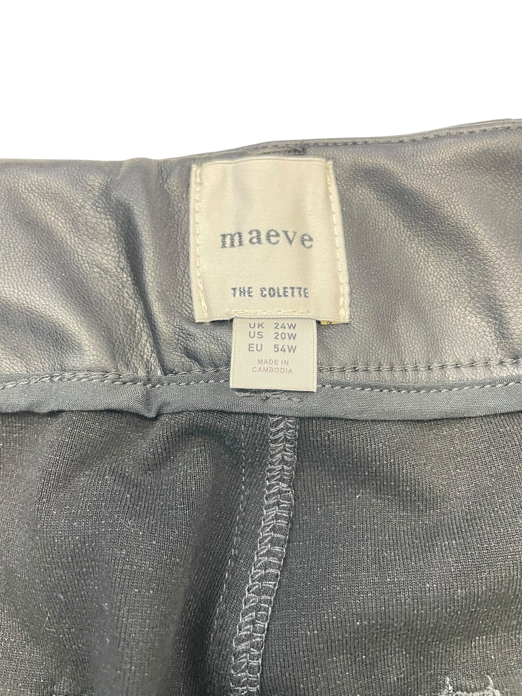 Anthropologie Plus Maeve The Colette Faux Leather Pants (20W) - BinxBerry Consignment