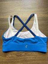 Zyia Active Blue Sports Bra Cross Back Strap (M)