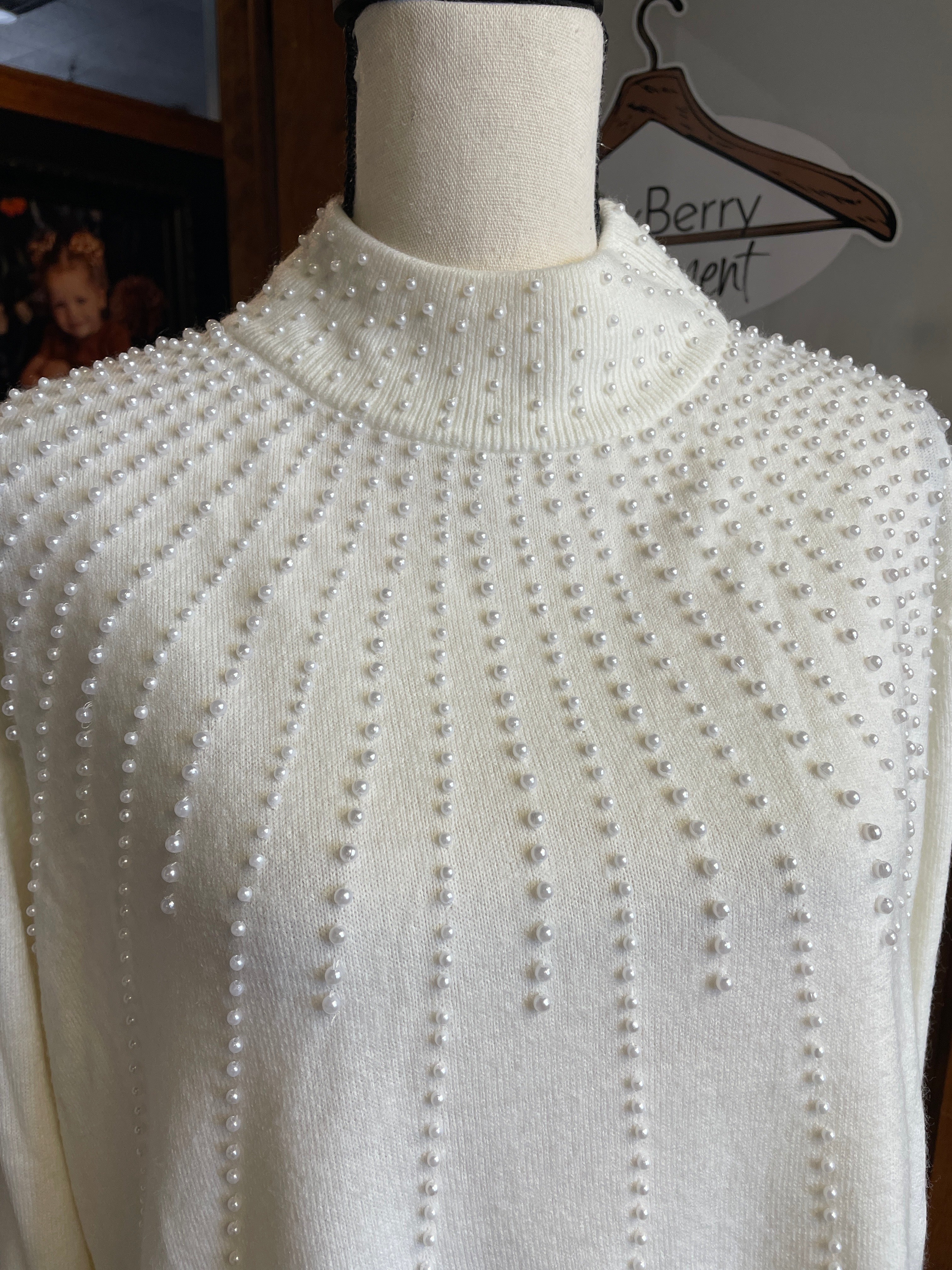 Dress Barn Pearl Beaded Sweater (18/20)