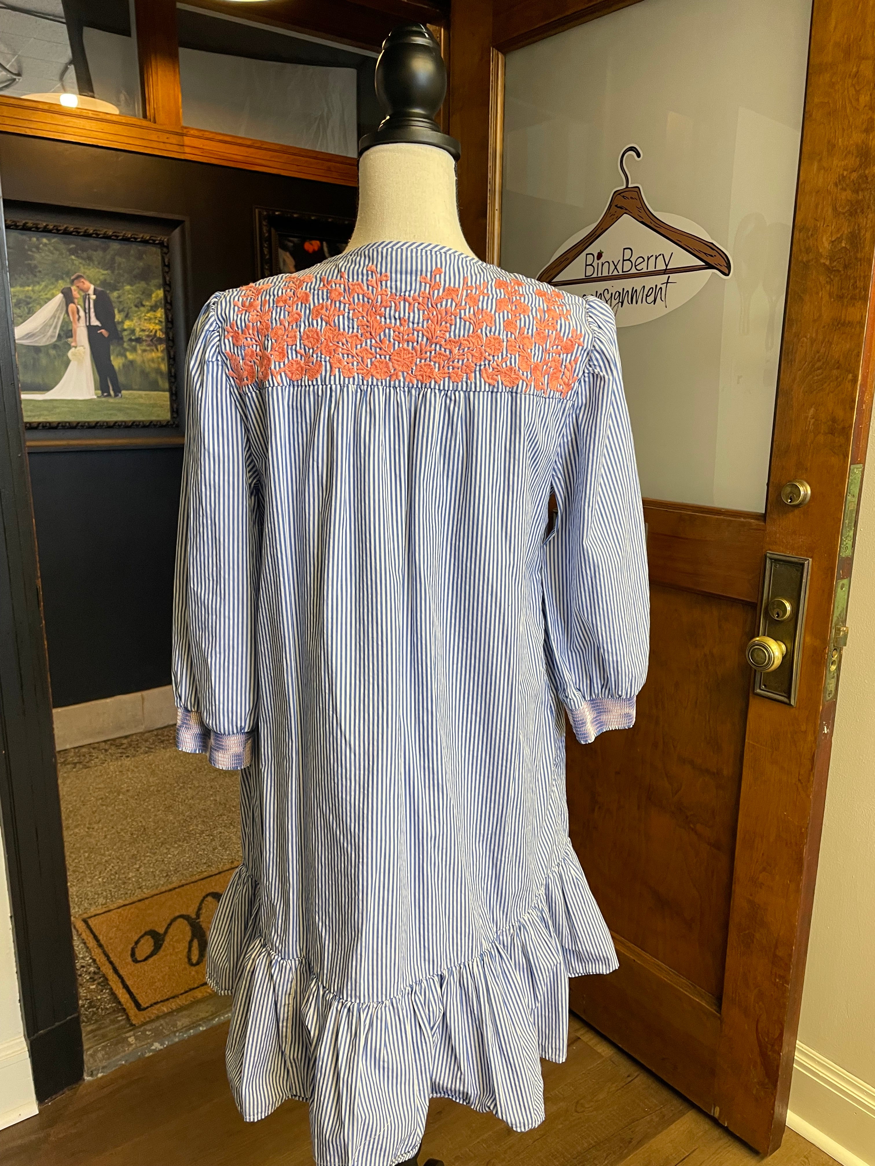 J Crew Embroidered Shirt Dress (S)