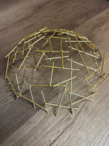 Gold Toothpick Wire Bowl