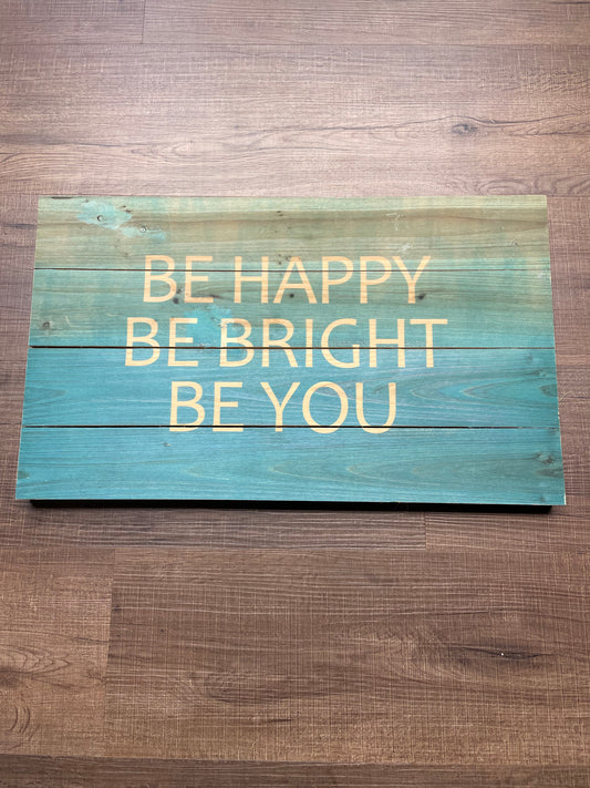 Pier 1 "Be Happy" Wood Wall Art