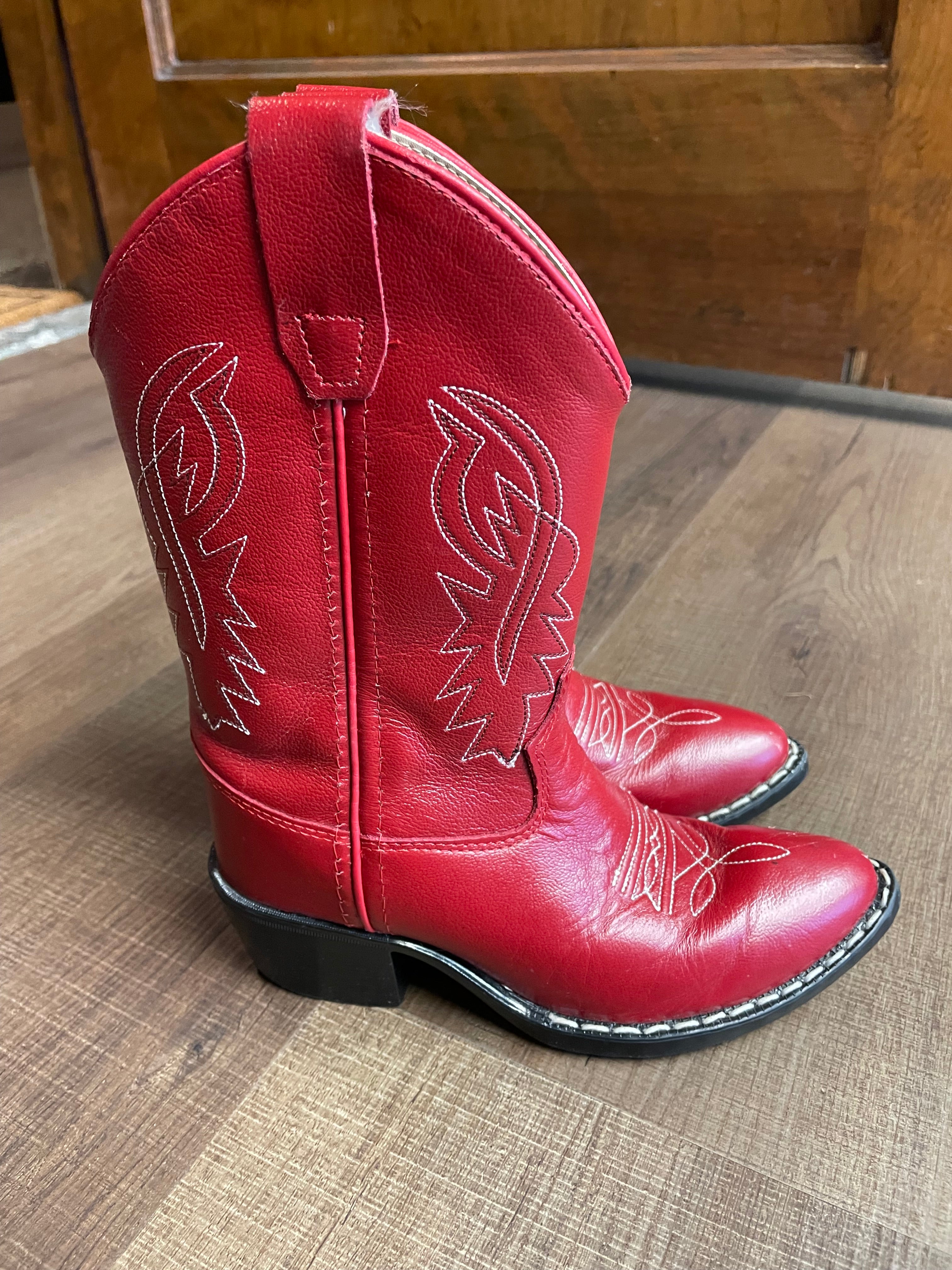 Shyanne Children's Almond Toe Leather Boot (Y12) - BinxBerry Consignment