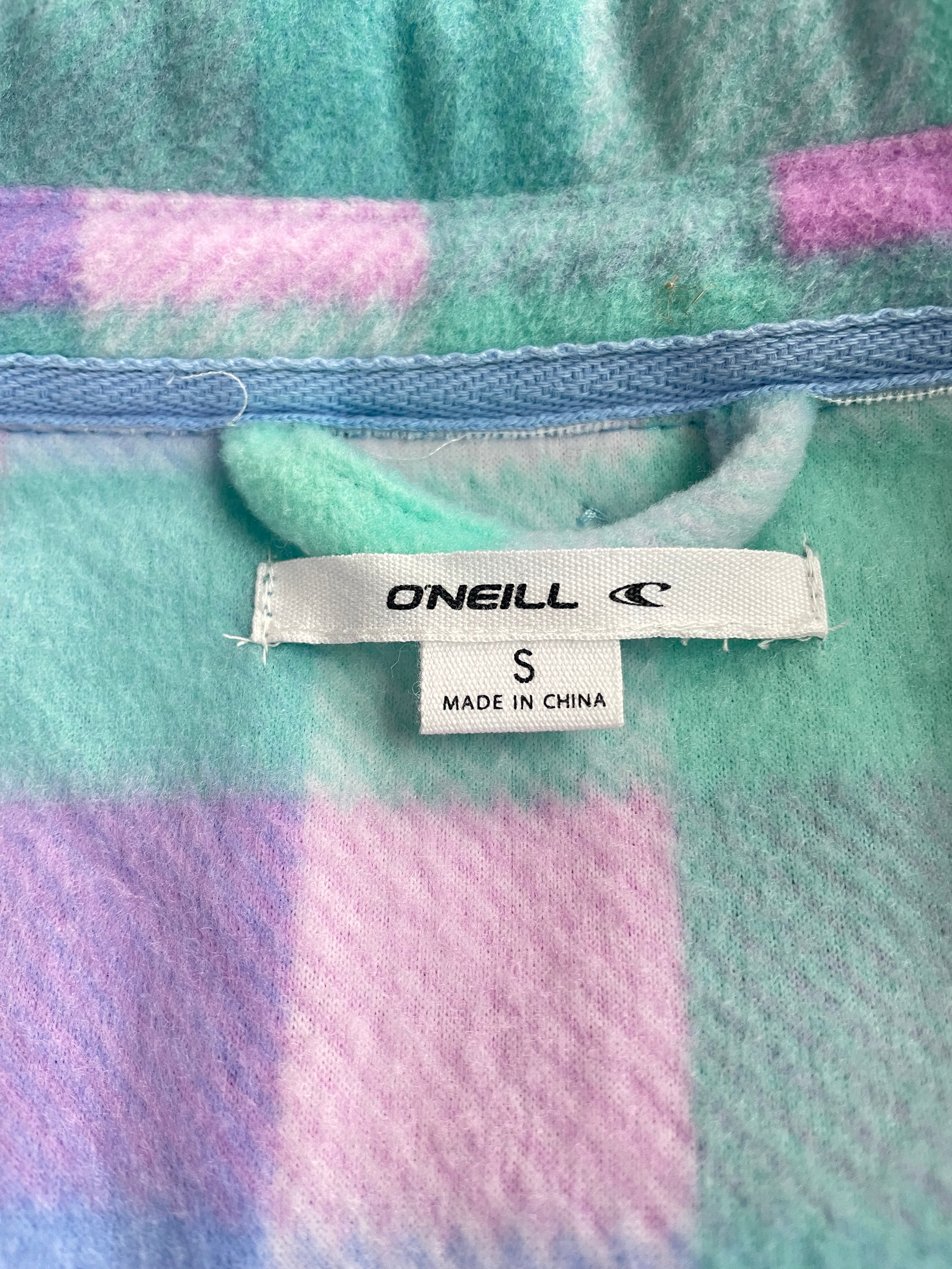 O'Neill Colleen Plaid Cropped Sherpa Jacket (S)