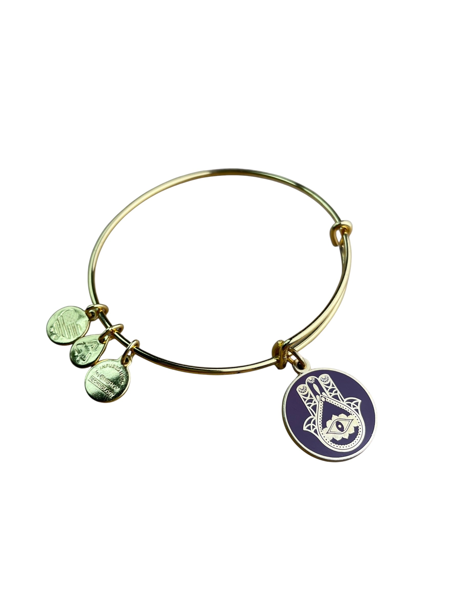 Alex and Ani Hand of Fatina Gold Bangle