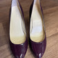 Calvin Klein Emmy Two Tone Patent Plum Platform Heels (9)