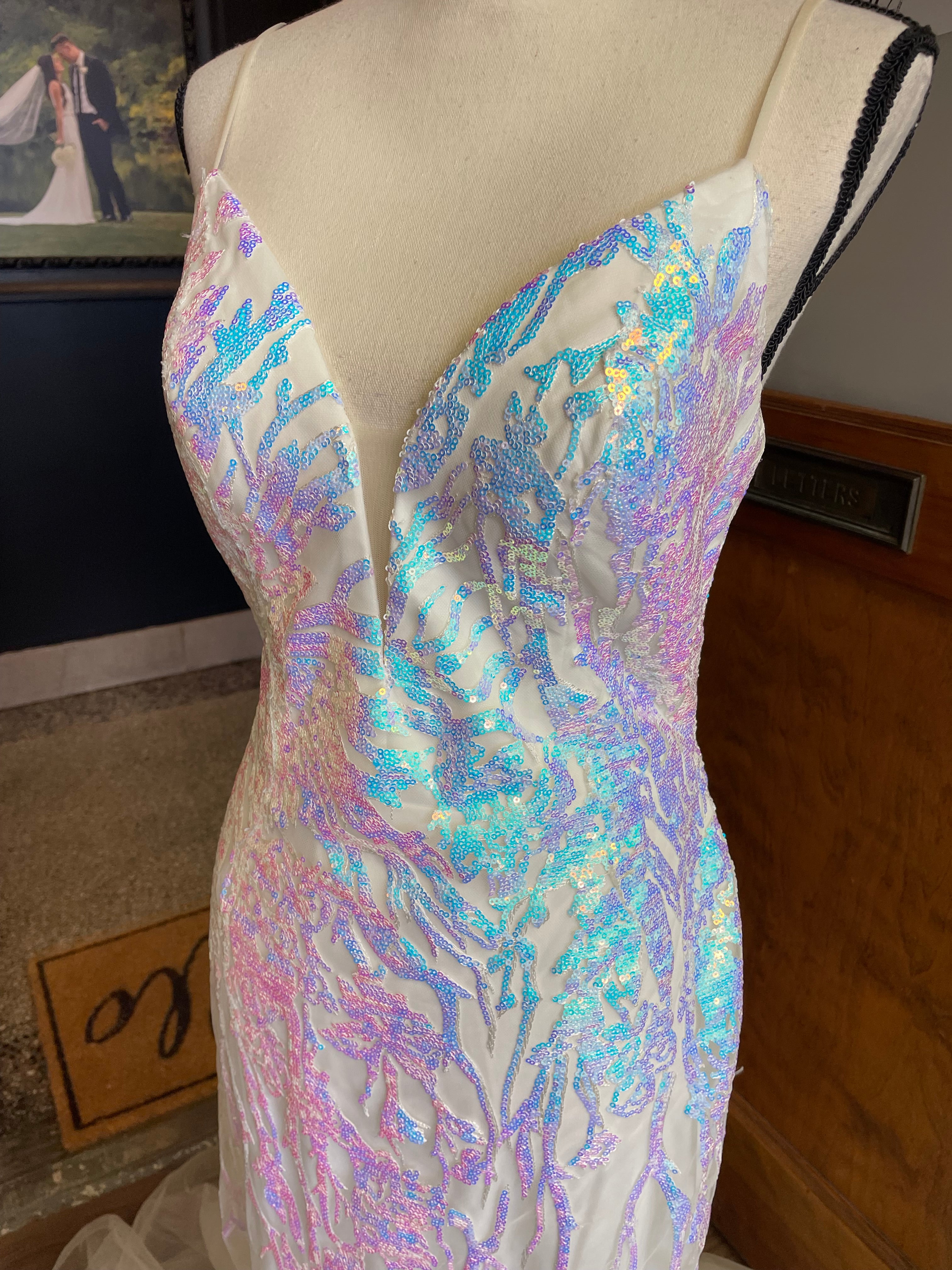 Alyce Paris Iridescent Sequined Prom Gown (10)