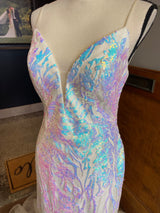 Alyce Paris Iridescent Sequined Prom Gown (10)