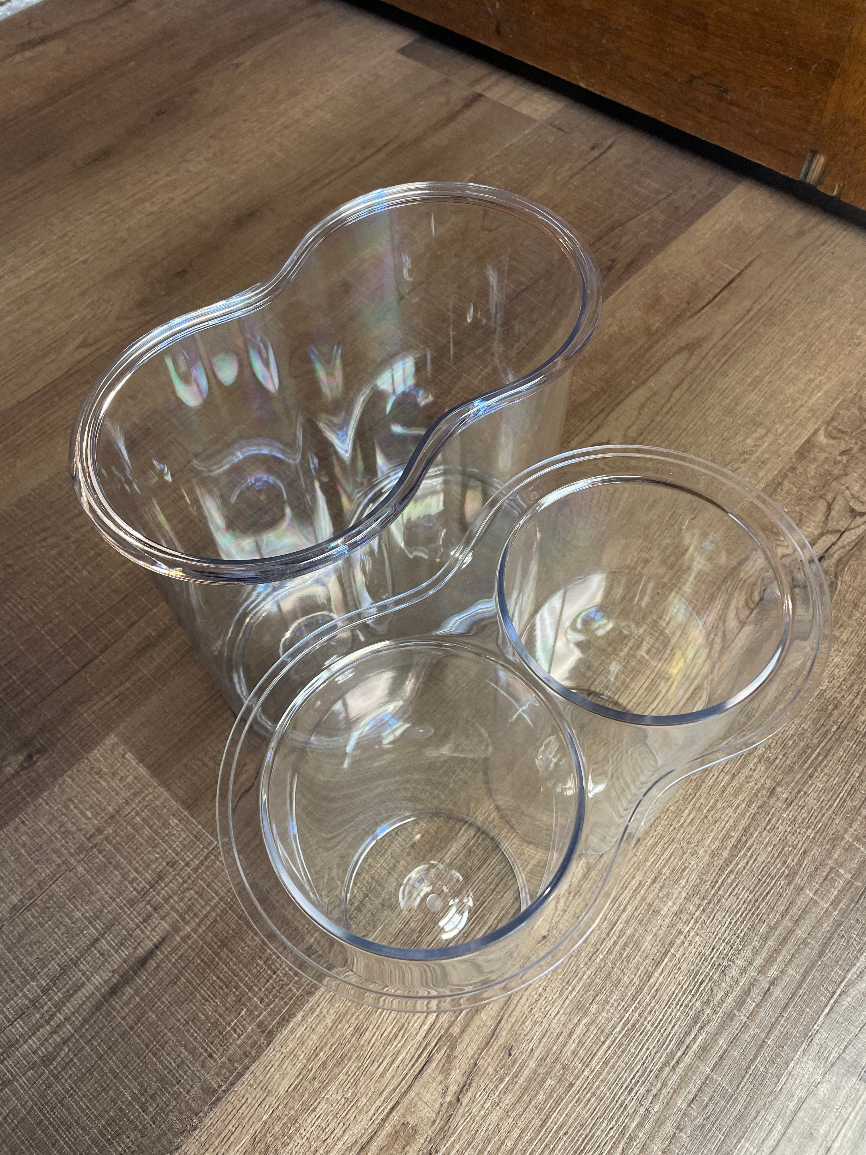 Acrylic Two-Bottle Ice Bucket Chiller