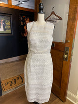 Alyce Paris White Sleeveless Dress with Crystal Studs (12)