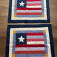 Vintage Patriotic Full/Queen Quilted 3pc Bedding Set