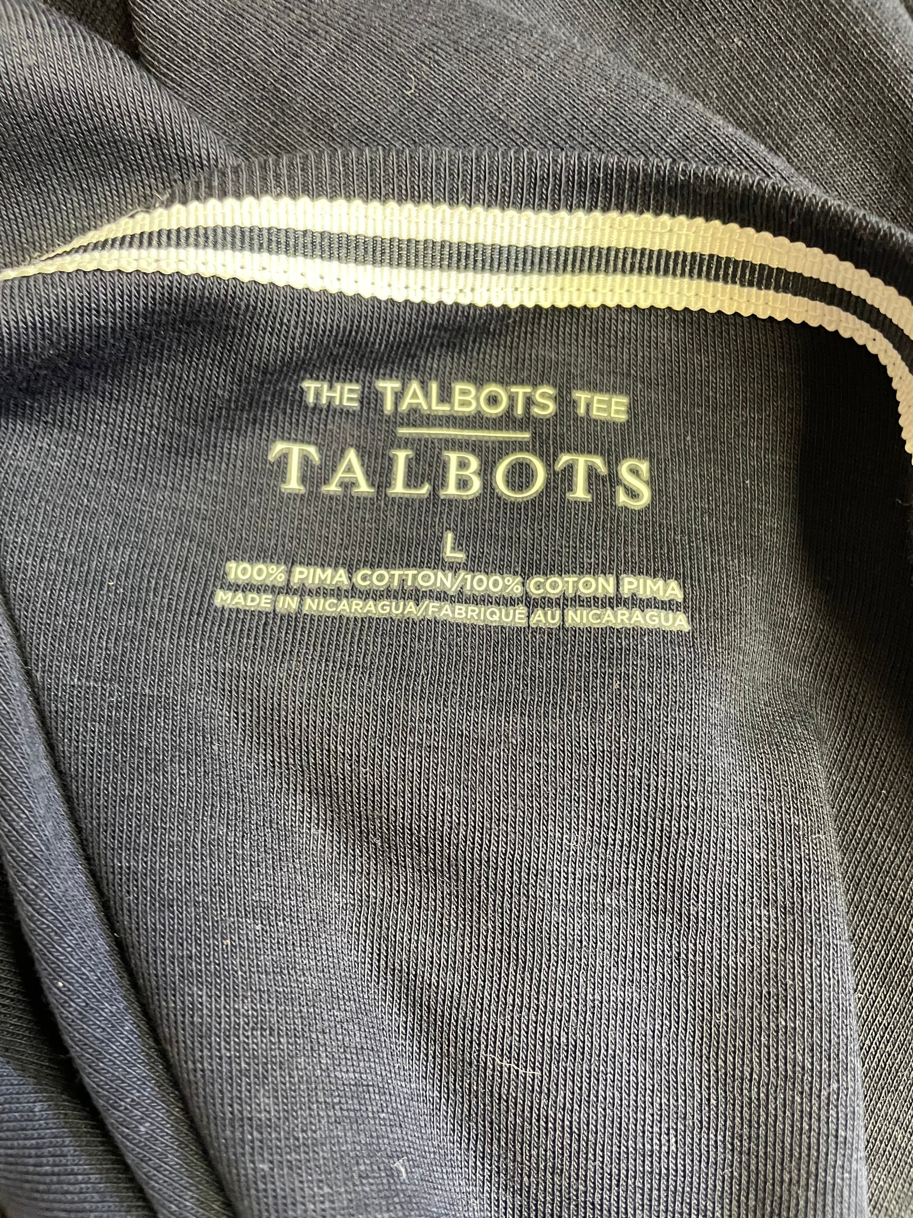 Talbots Sleeveless Navy Tee (L)