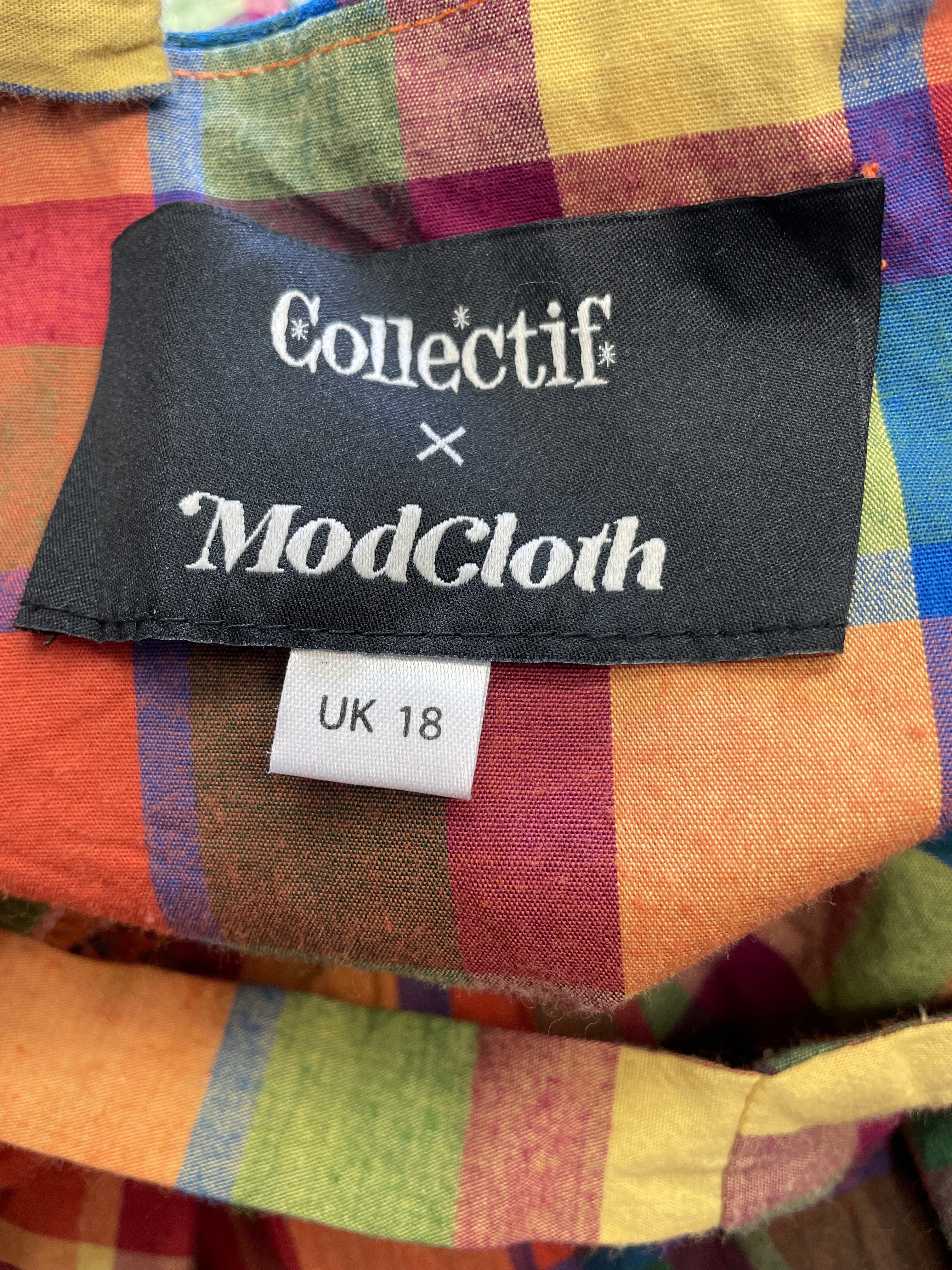 Collectif x ModCloth Women's Plaid Dress (14)