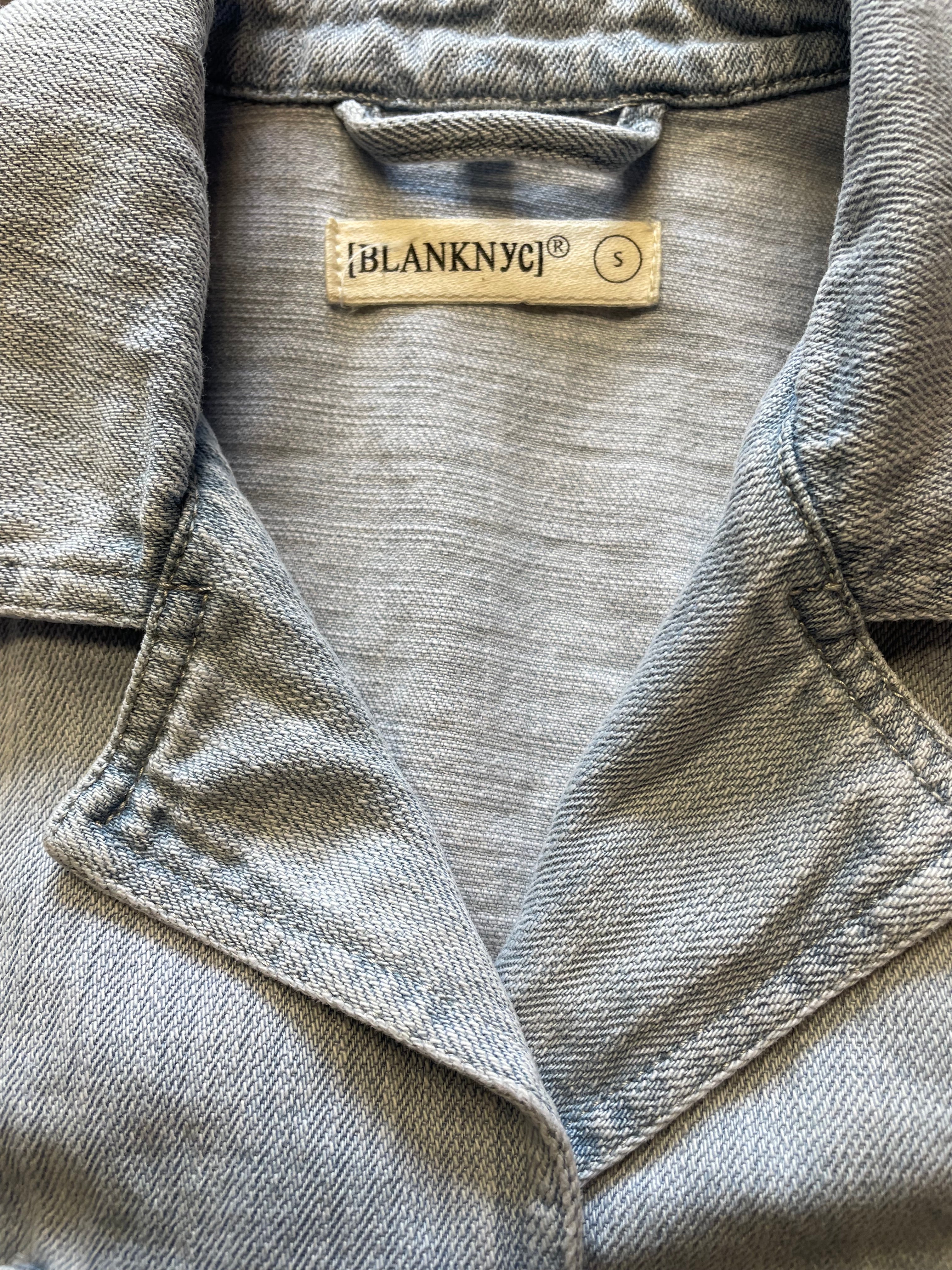 Blank NYC Women's Short Sleeved Cropped Jean Jacket (S)