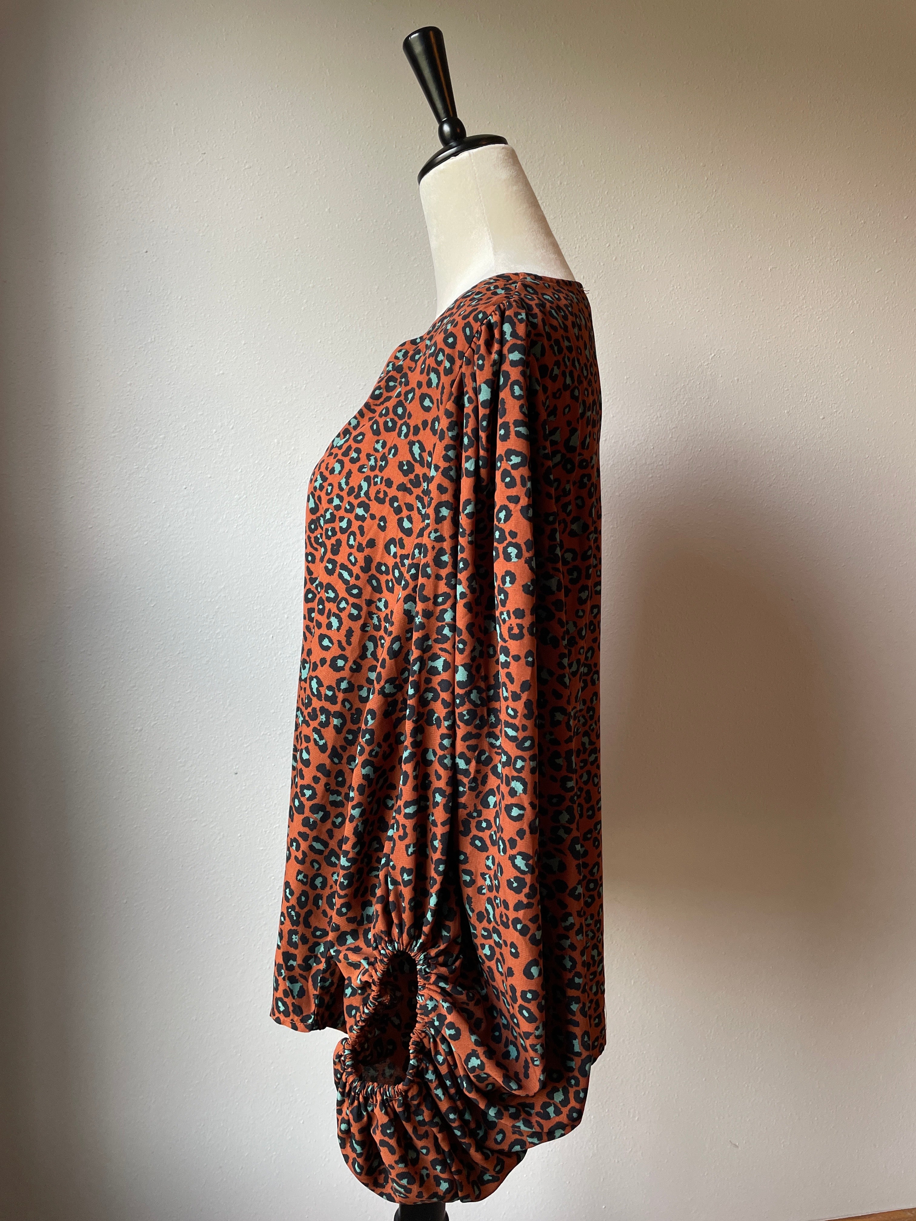 Sandy & Sid Leopard Print Blouse