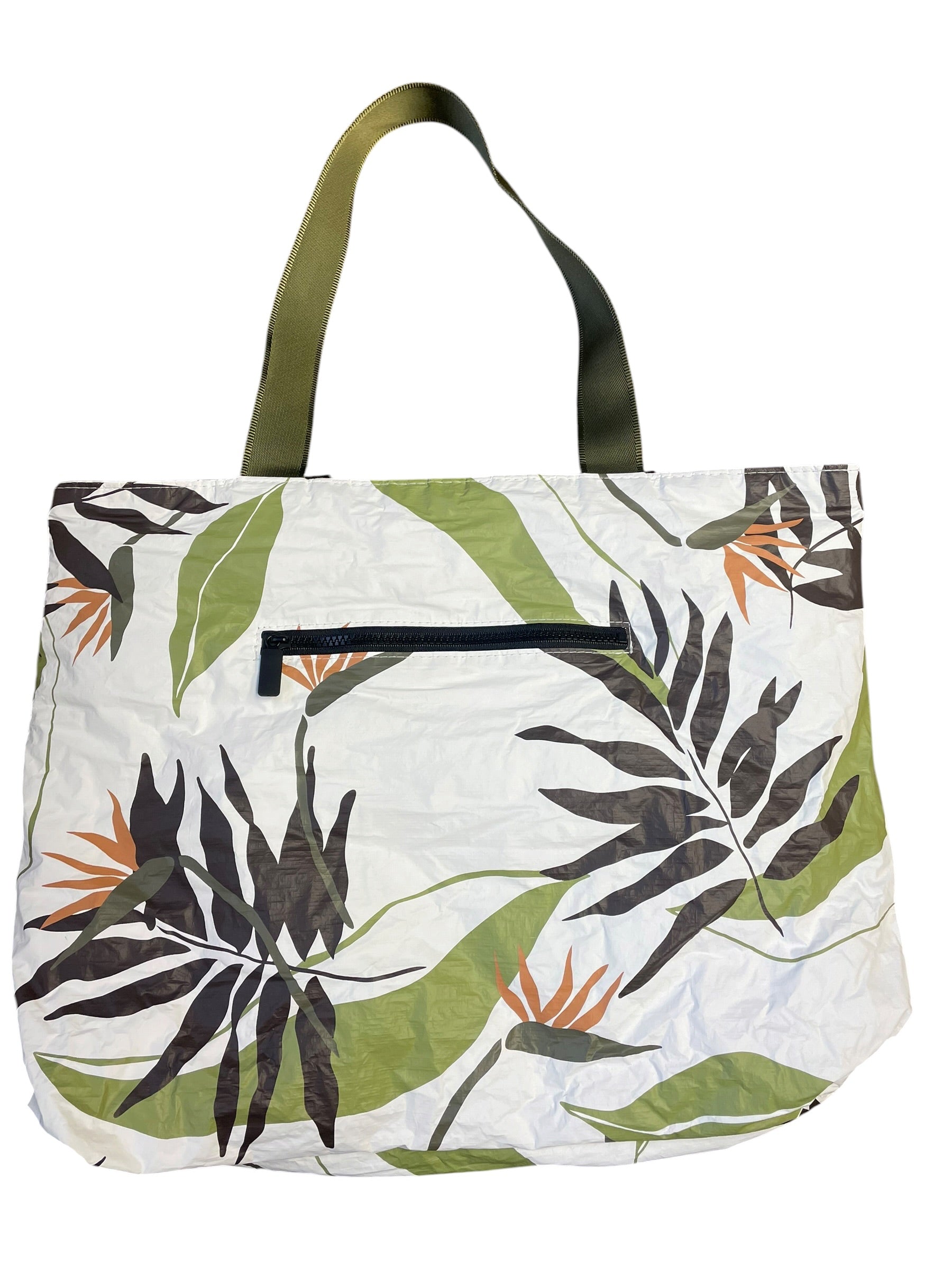 Aloha Collection Tyvek Leaf Print Travel/Surf/Yoga Tote
