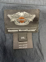 Harley Davidson Men's Short Sleeved Button Down (2XL)