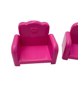 Li'l Woodzees Pink Plastic Reclining Toy Couch & Chairs (set of 3) - BinxBerry Consignment