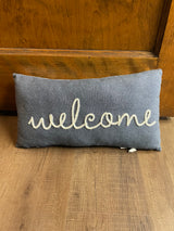Welcome Throw Pillow - BinxBerry Consignment