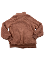Merokeety Pink Sherpa Women's Snap Front Jacket (M)