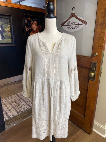 Tommy Bahama St. Lucia Split Neck Dress (L)
