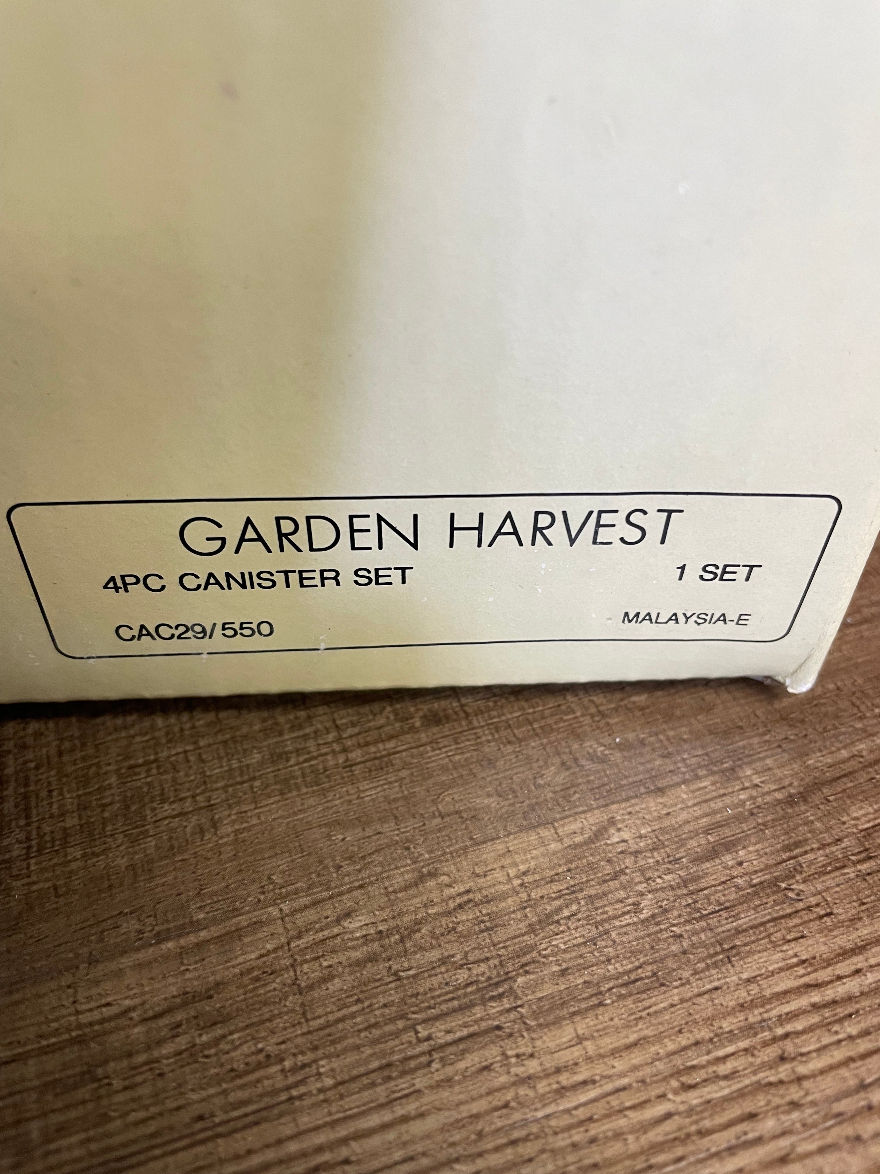Mikasa Garden Harvest 4-Piece Canister Set