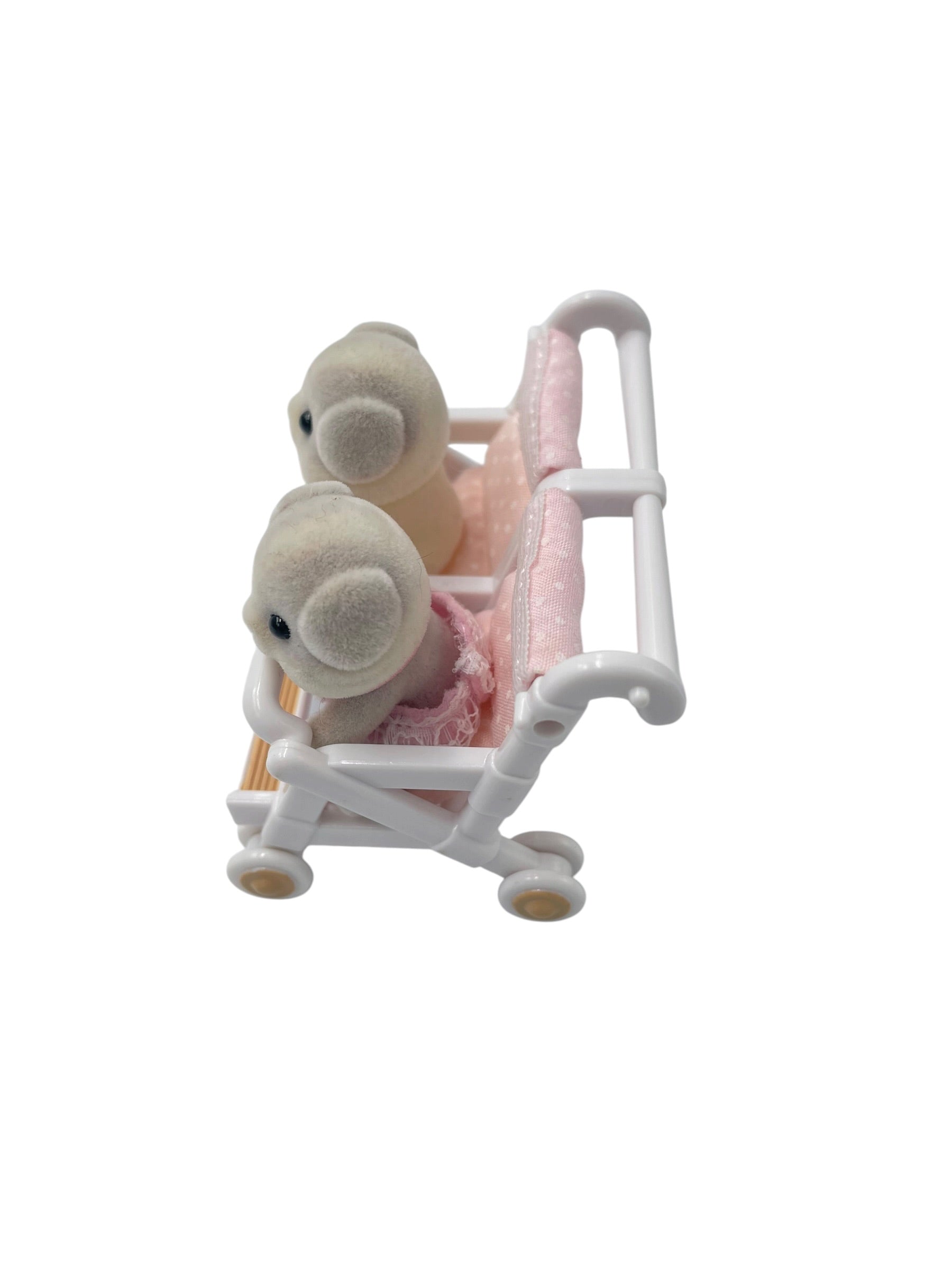 Calico Critters Patty & Paden's Double Stroller Guinea Pig Baby Set - BinxBerry Consignment
