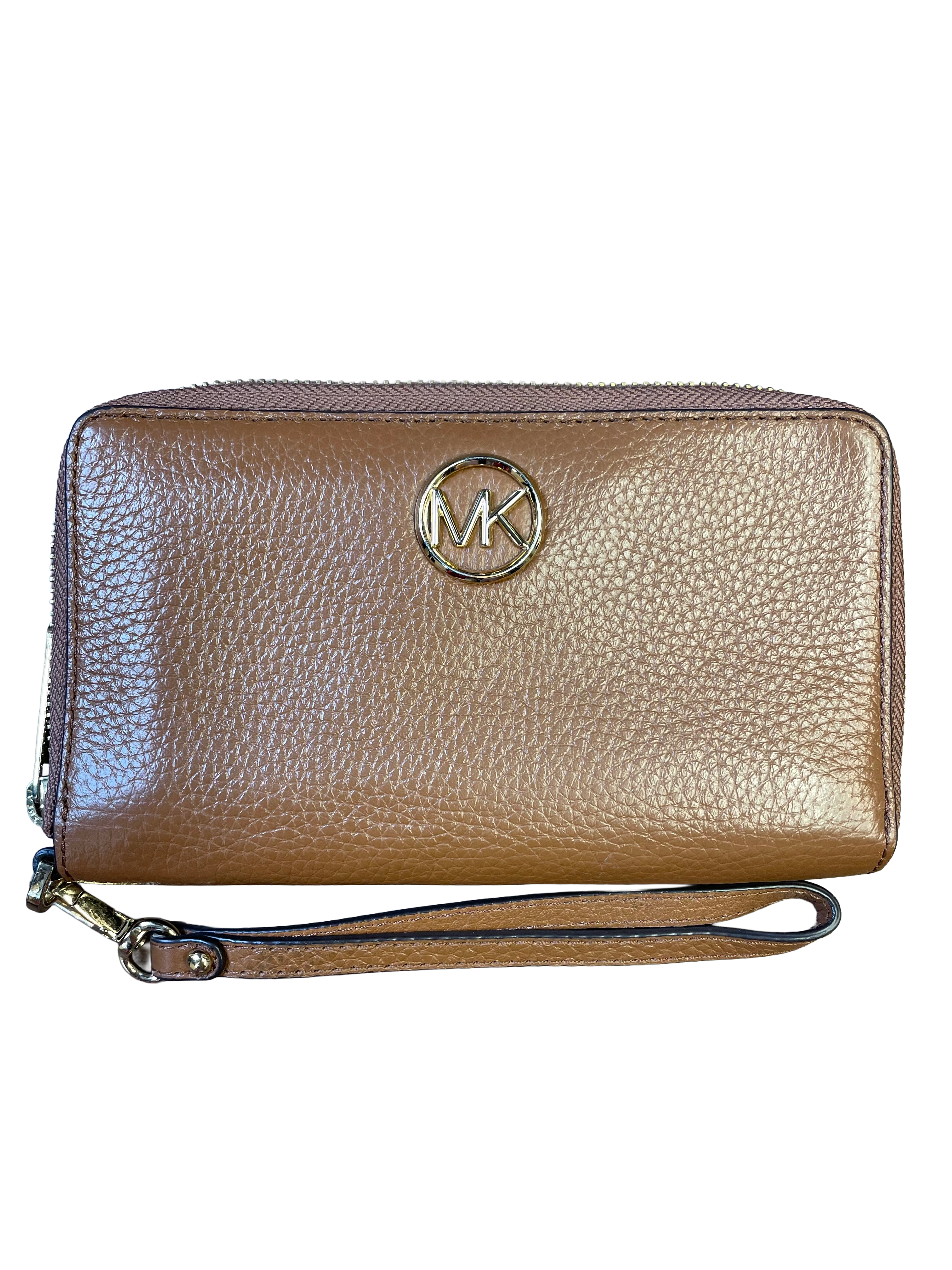 Michael Kors Fulton Pebbled Leather Smartphone Wristlet