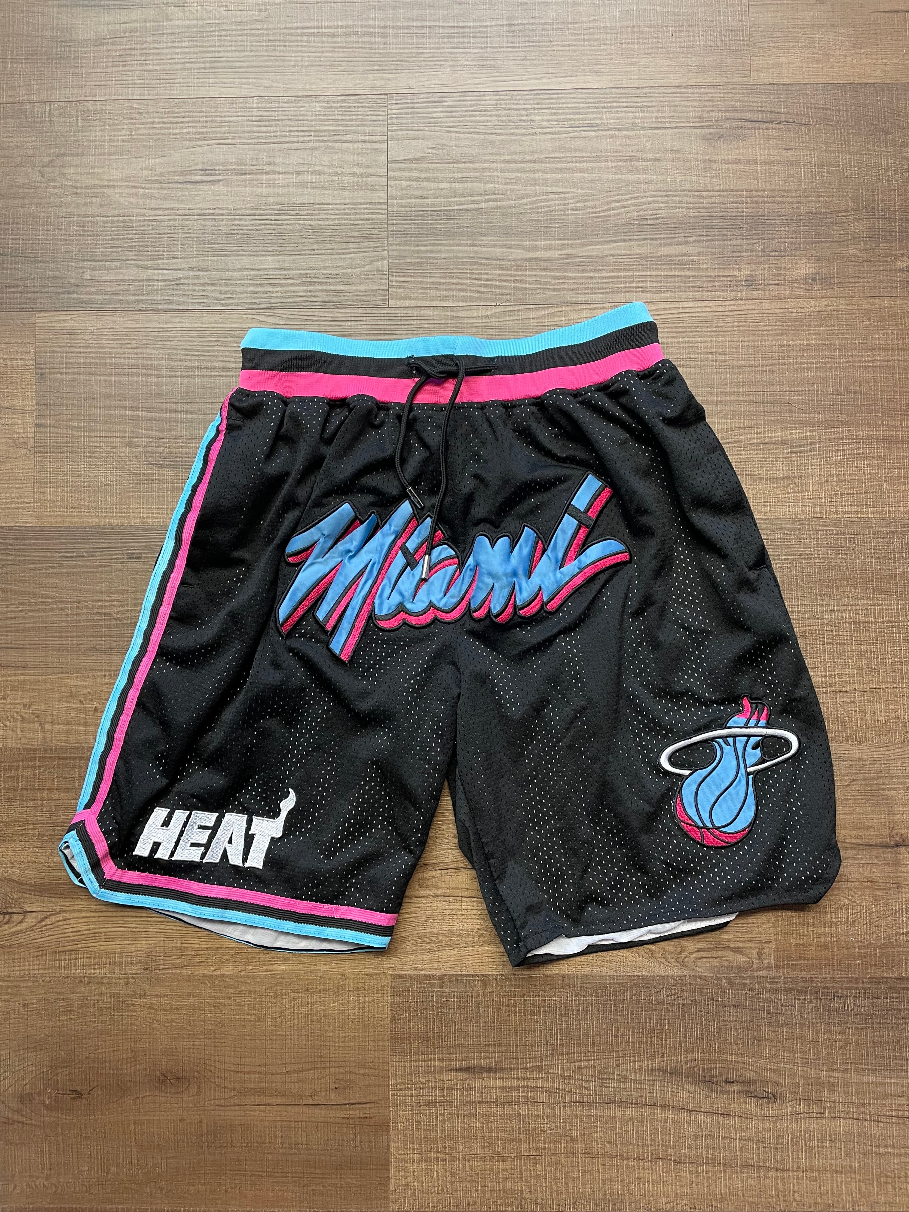 Just Don Miami Heat Basketball Shorts (M)