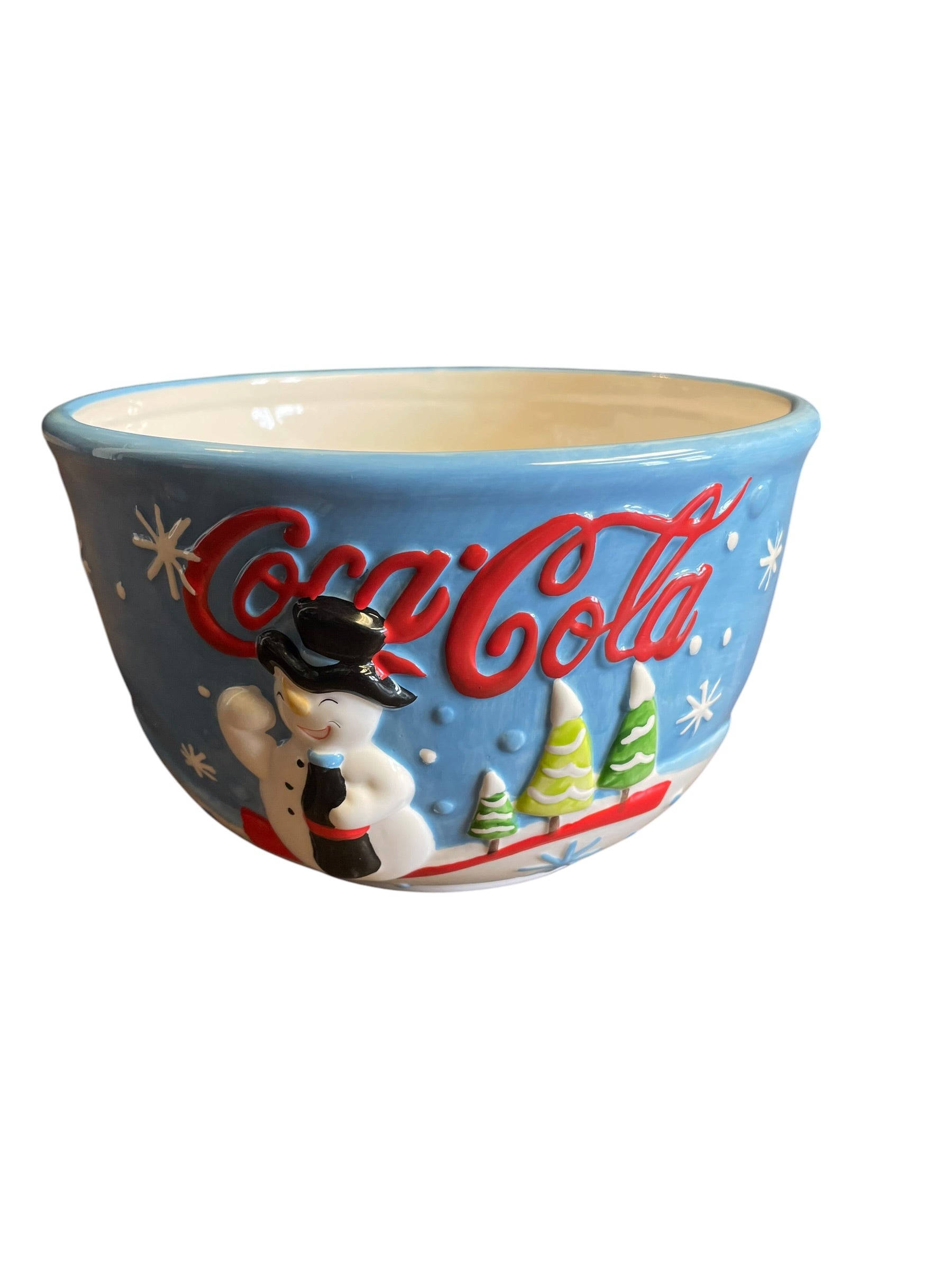 Vintage Coca Cola Winter Ceramic Bowl