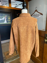 Miholl Women's Corduroy Button Down Shirt (L)