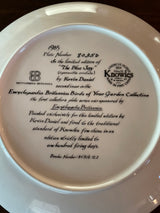 Knowles "The Blue Jay" Collectible Plate