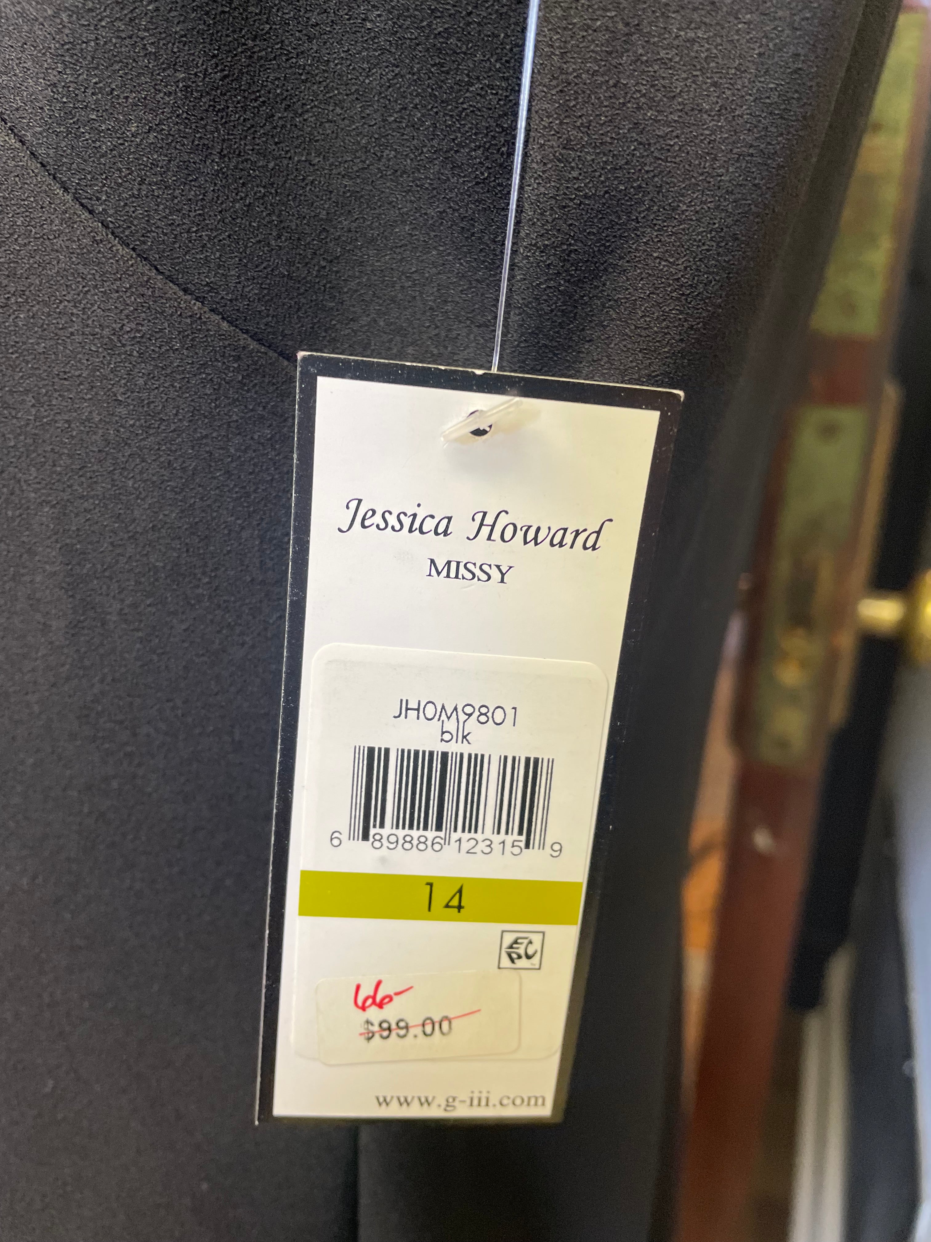 Jessica Howard Missy Solid Sheath Dress with Studded Shoulder Bow (14)