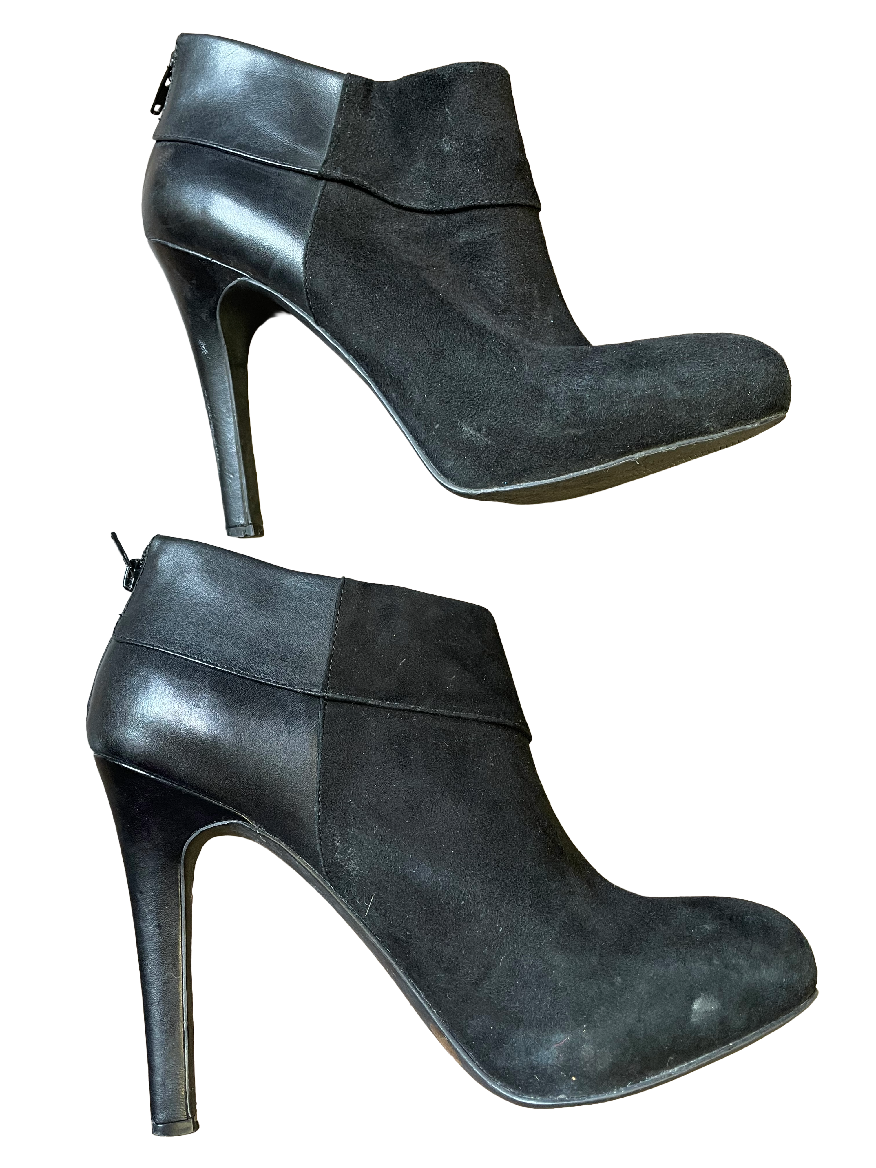Jessica Simpson Audriana Black Suede Stiletto Ankle Booties (9.5B)