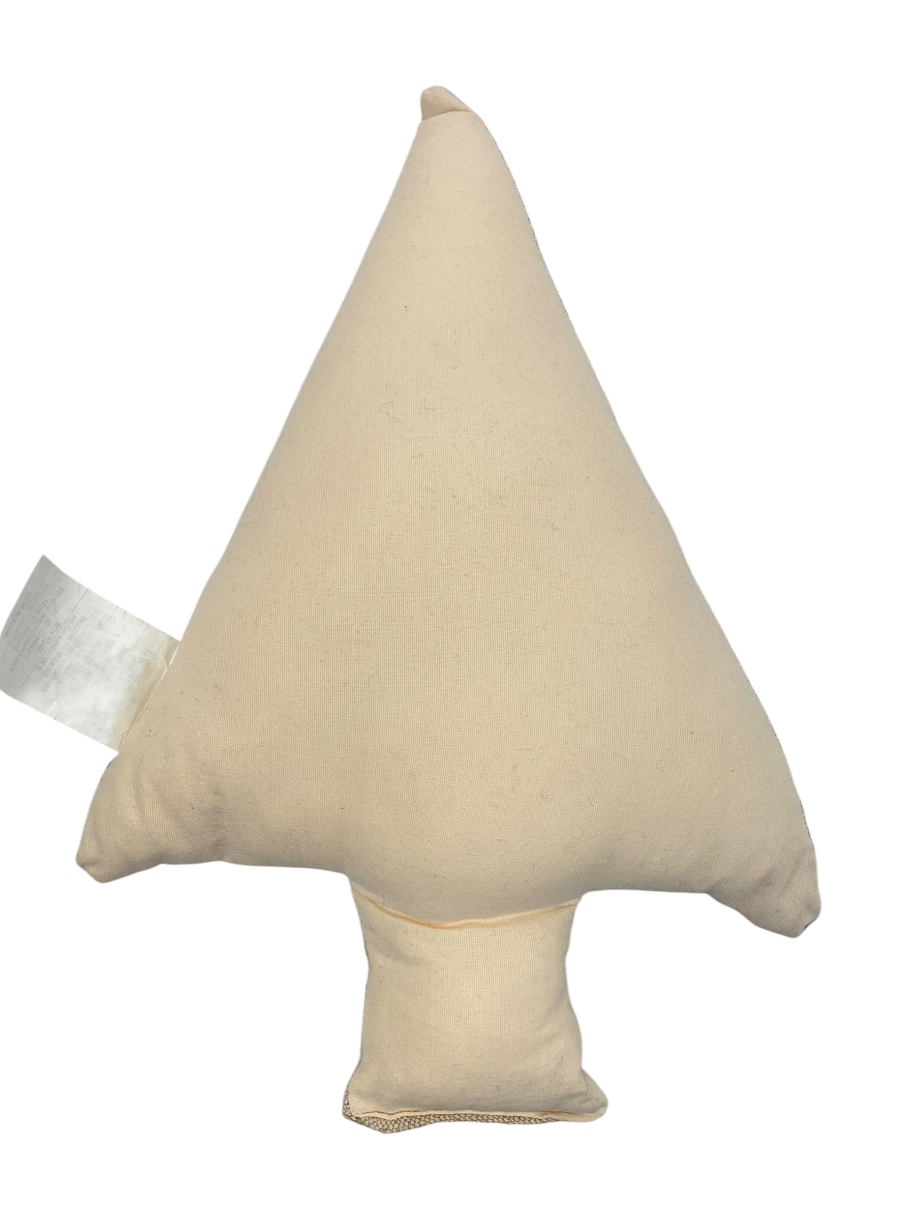 Happy Holidays NWT Jute Cotton Tree Pillow