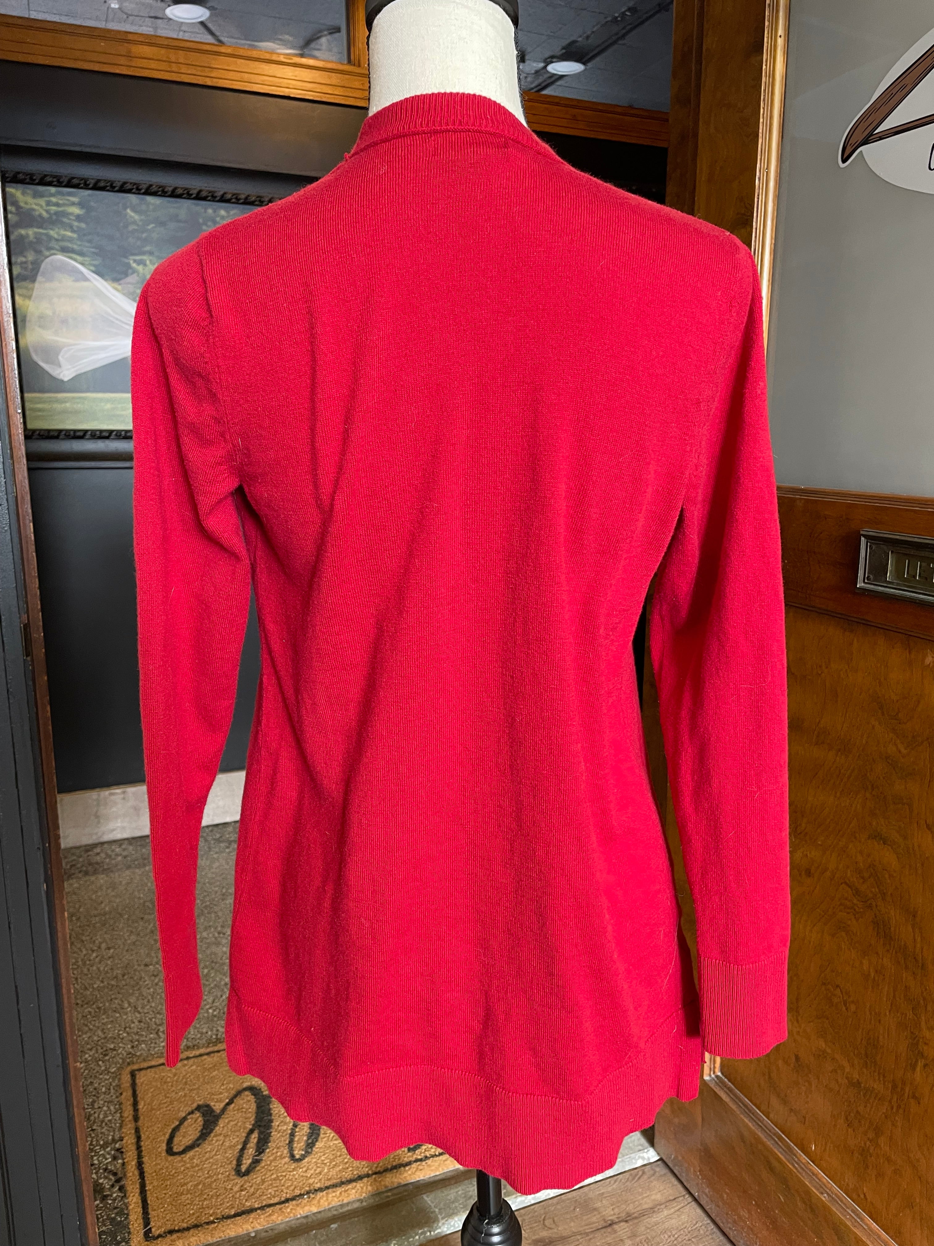 Eddie Bauer Red Women's Cardigan (S)