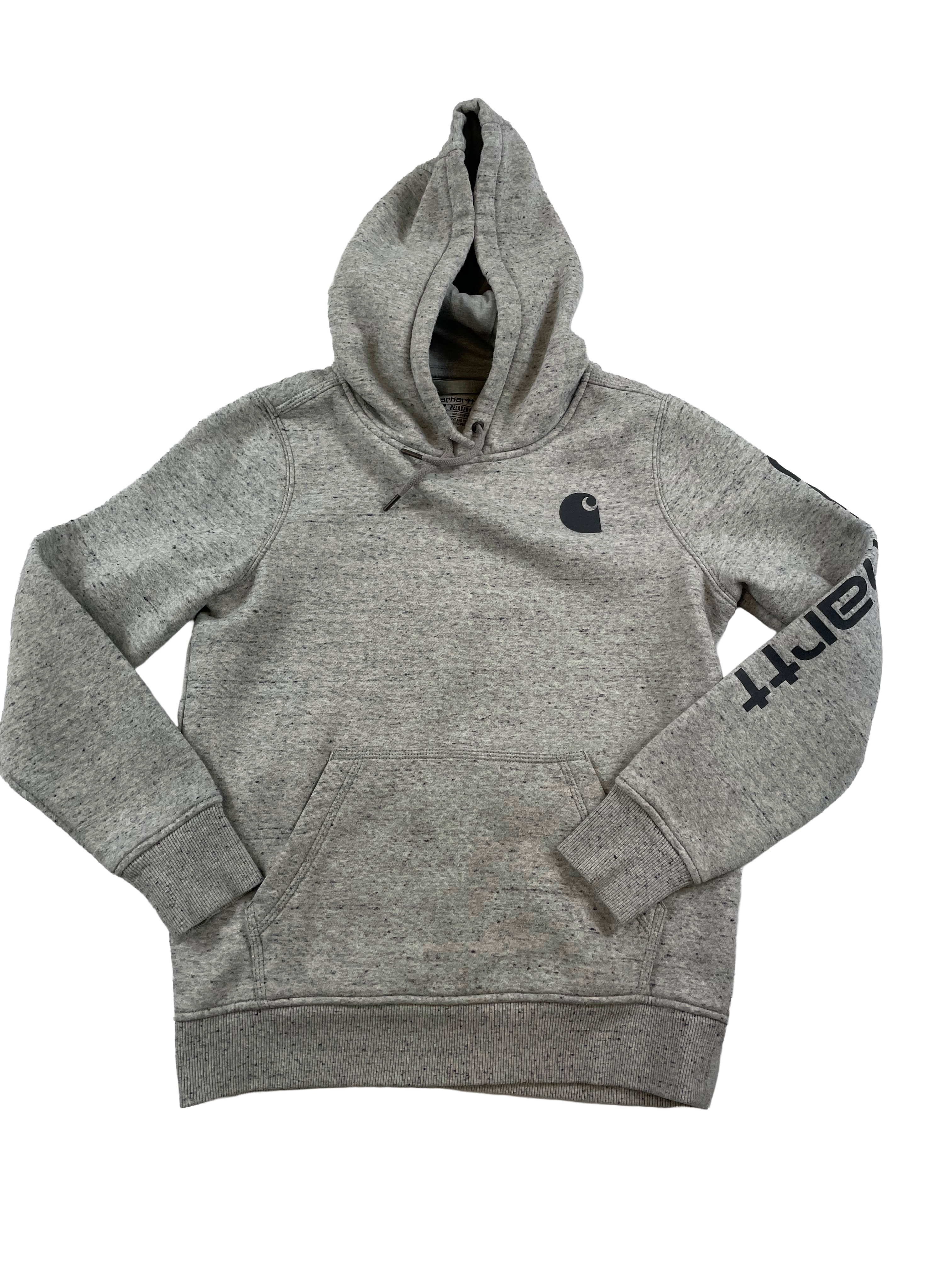 Carhartt Women's Relaxed Fit Heathered Gray Hoodie (S)