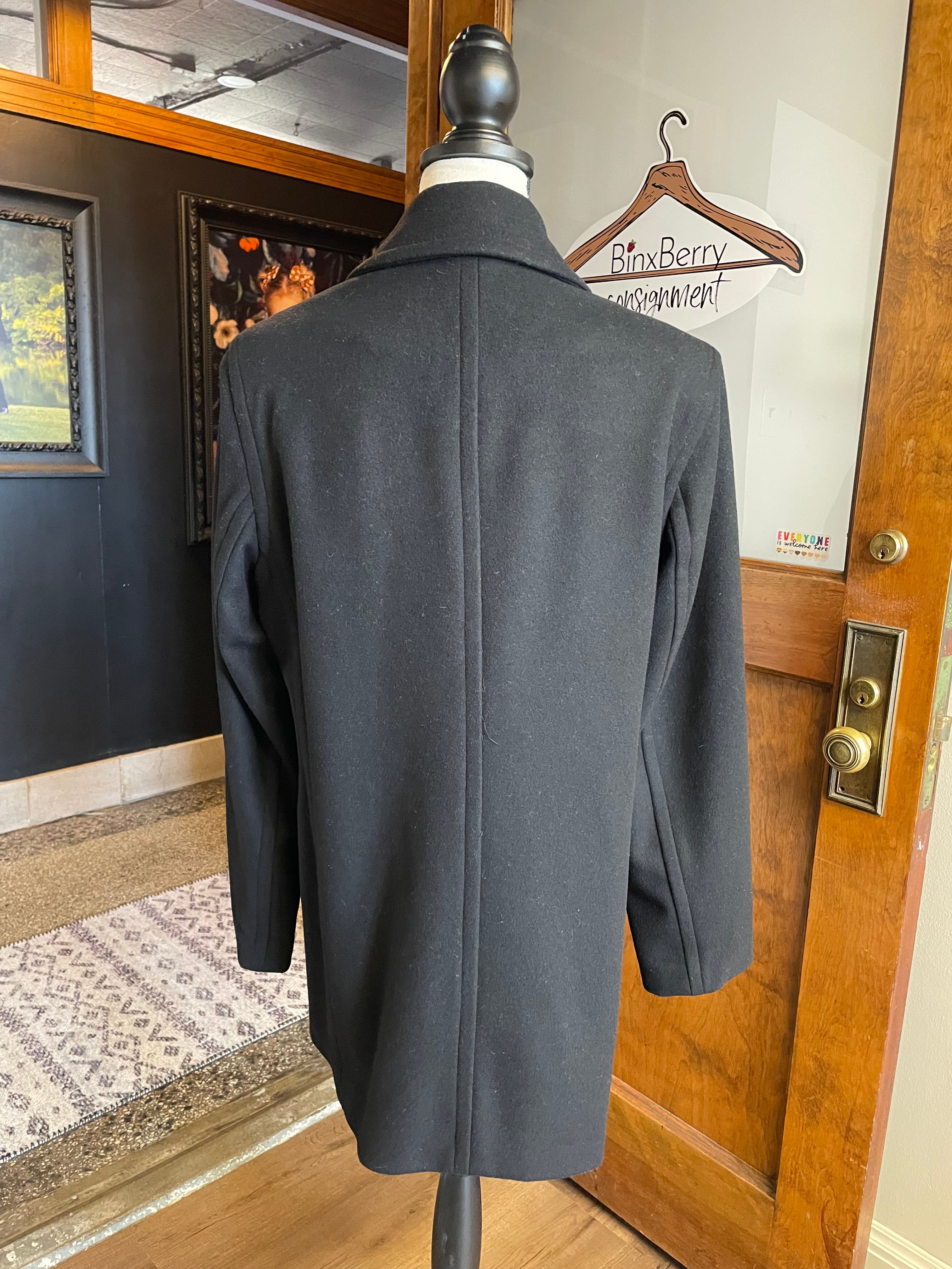 346 Brooks Bros Wool Blend Peacoat (M)