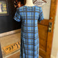 LuLaRoe Blue Plaid Dress (XS)