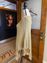 Chico's Tape Yarn Lurex Knit Poncho (S/M)