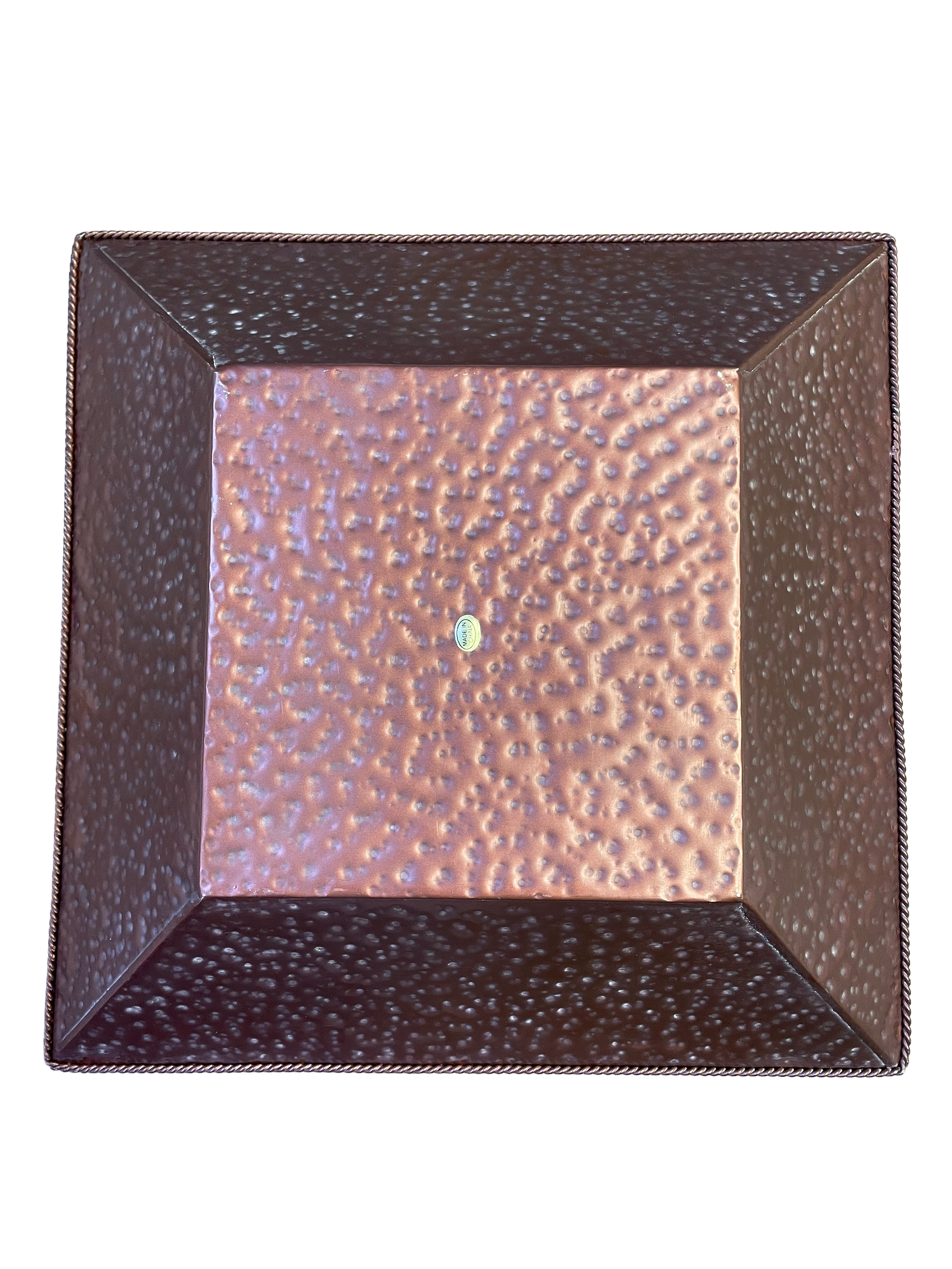 Southern Living at Home Hammered Square Copper Tray - BinxBerry Consignment
