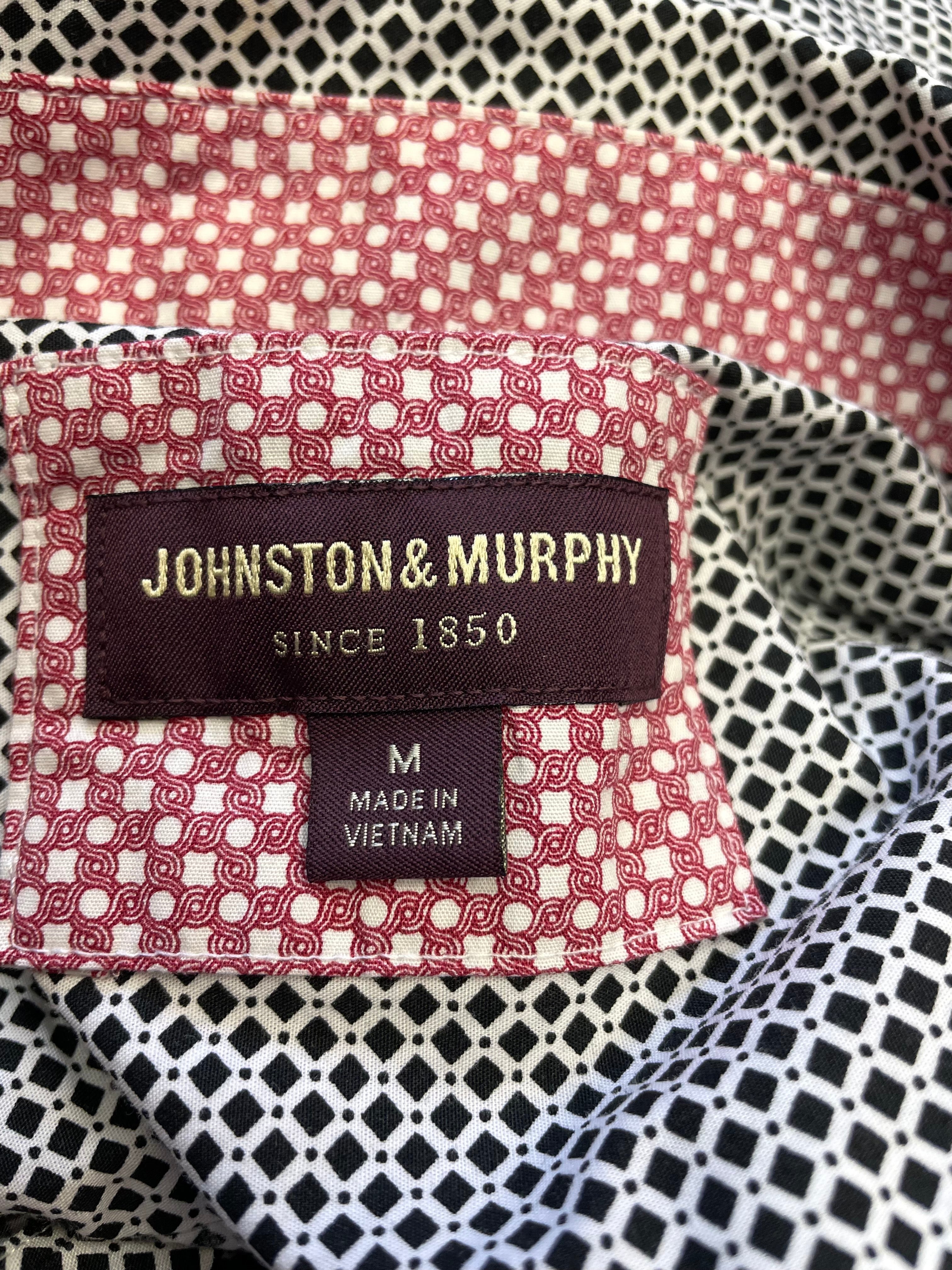 Johnston & Murphy Men's Short Sleeved Button Down (M)