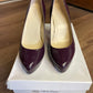 Calvin Klein Emmy Two Tone Patent Plum Platform Heels (9)